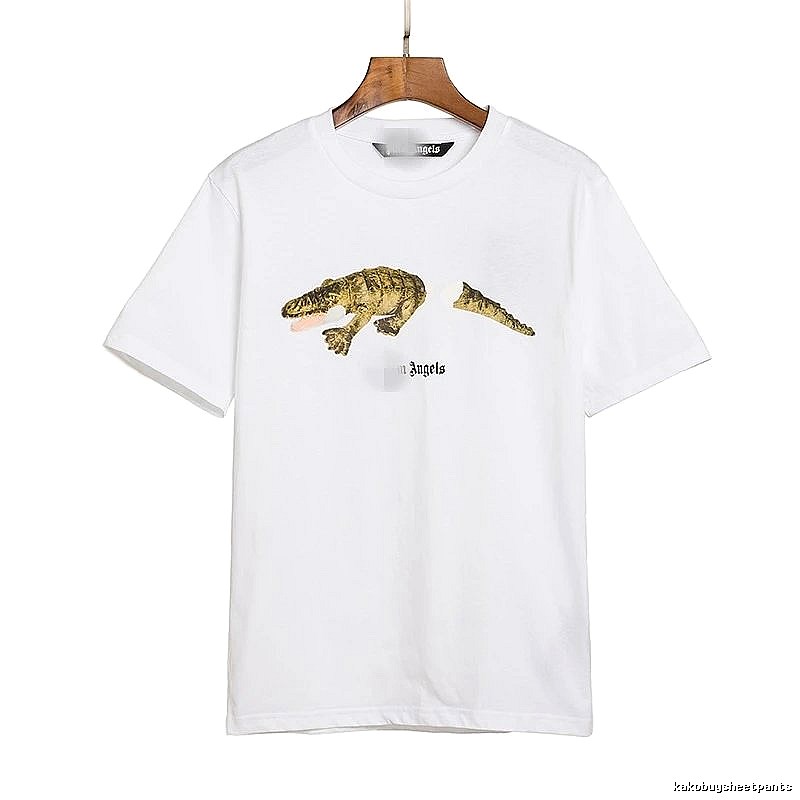 Palm Angels Streetwear Bear graphic T-shirt White Colorful Bear with Practical Shape