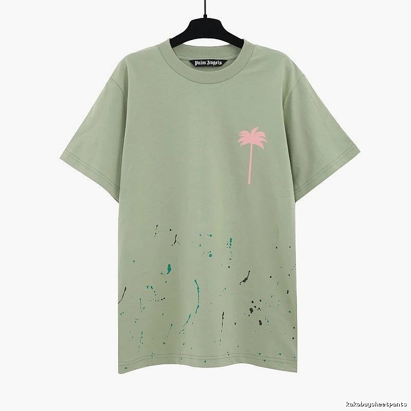 Palm Angels Urban Logo T-shirt White Palm Tree with Statement Pattern
