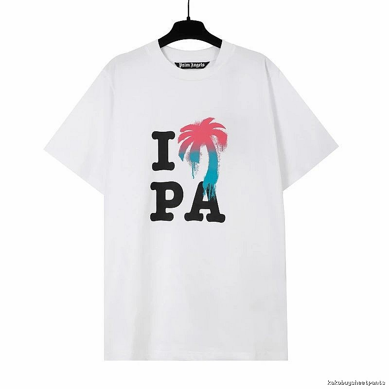 Palm Angels Weekend Logo T-shirt White Palm Tree for Weekend Wear