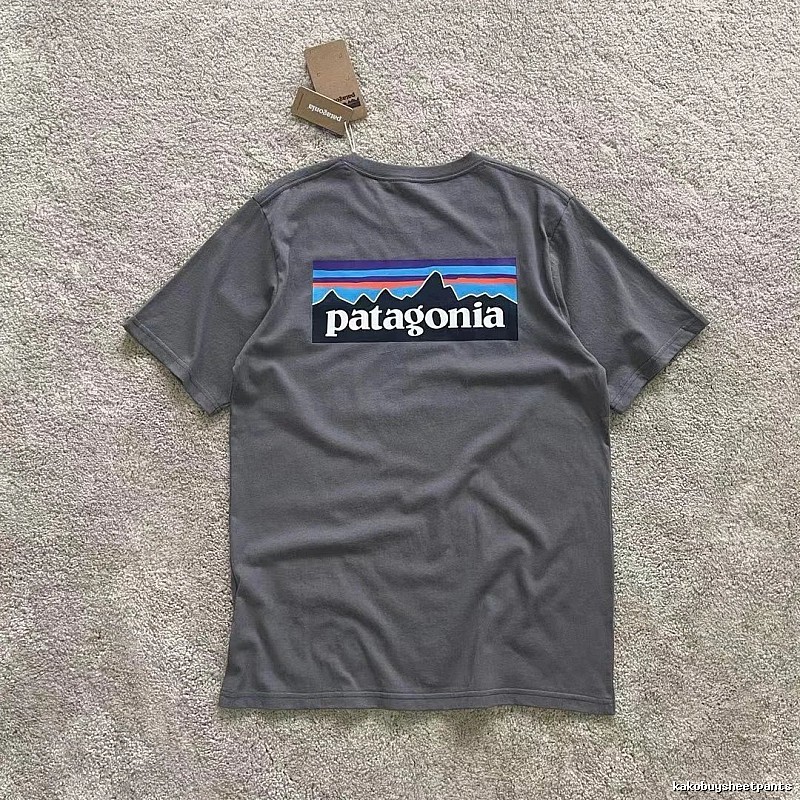 Patagonia Dark Gray Logo T-Shirt Commuter Look Graphic