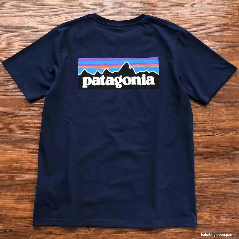Patagonia Navy Logo T-Shirt City Outfit Graphic