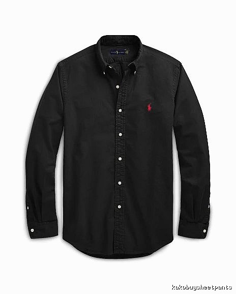 Ralph Lauren Black Button-Down Shirt Weekend Wear