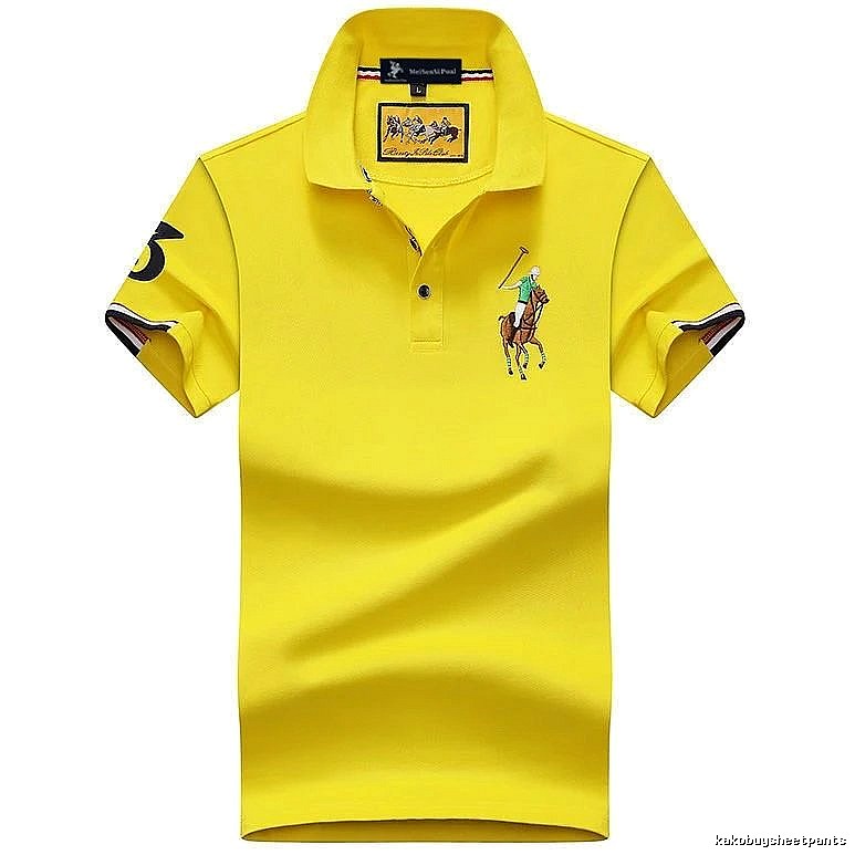 Ralph Lauren Classic Yellow polo shirt Bright Yellow Polo for Daily Styling