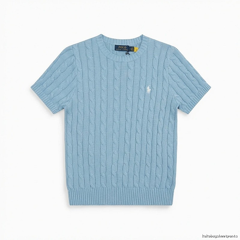 Ralph Lauren Polo Light Blue Trendy Brand Short-sleeve Shirt