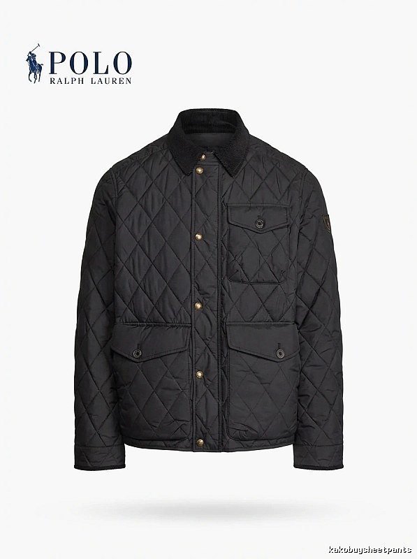Ralph Lauren Polo Series Black Quilted Cotton Jacket