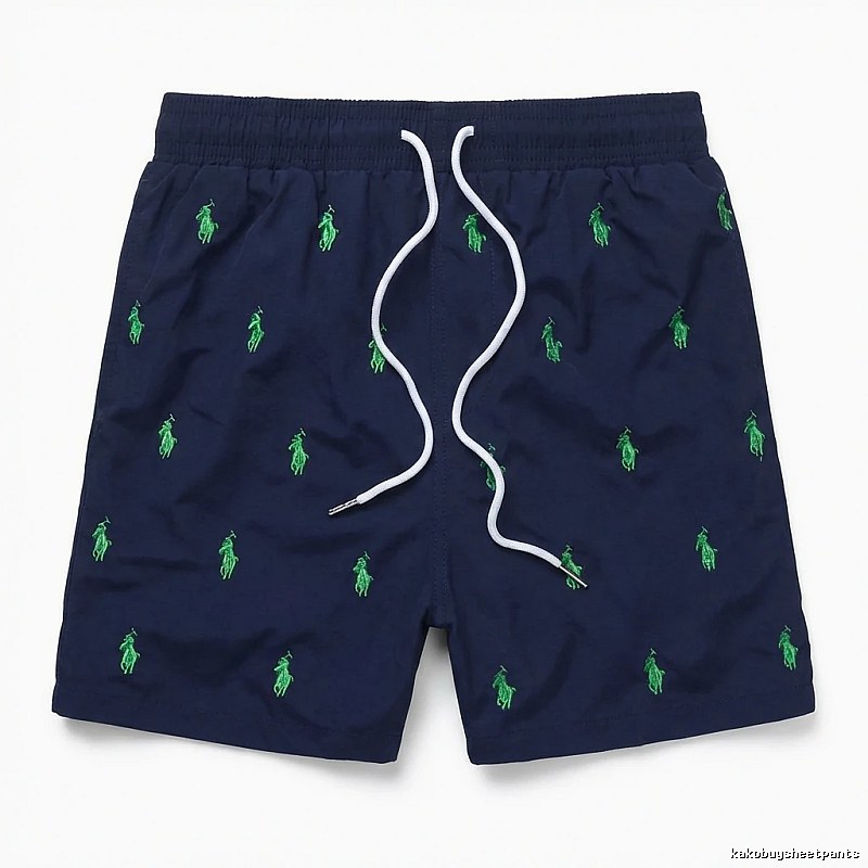 Ralph Lauren retro-style dark blue shorts