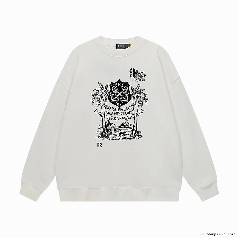Ralph Lauren retro-style white sweatshirt