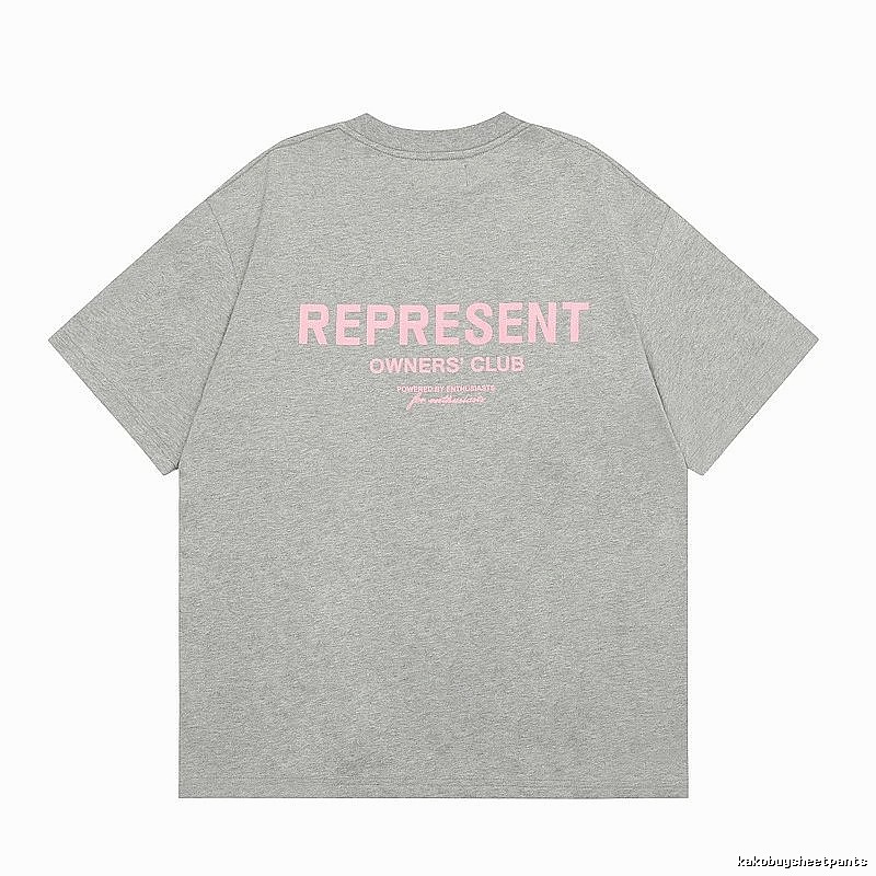 Represent Gray Style 868 Owners Club T-Shirt Layered Outfit Logo