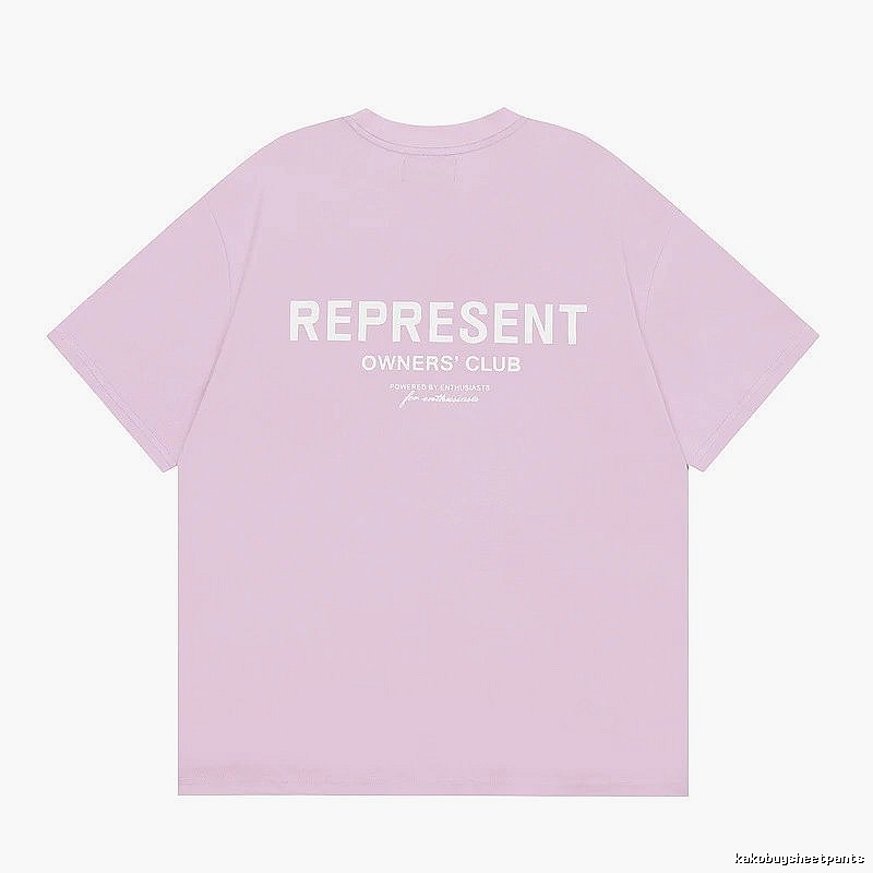 Represent Pink Style 801 Owners Club T-Shirt Relaxed Styling Logo