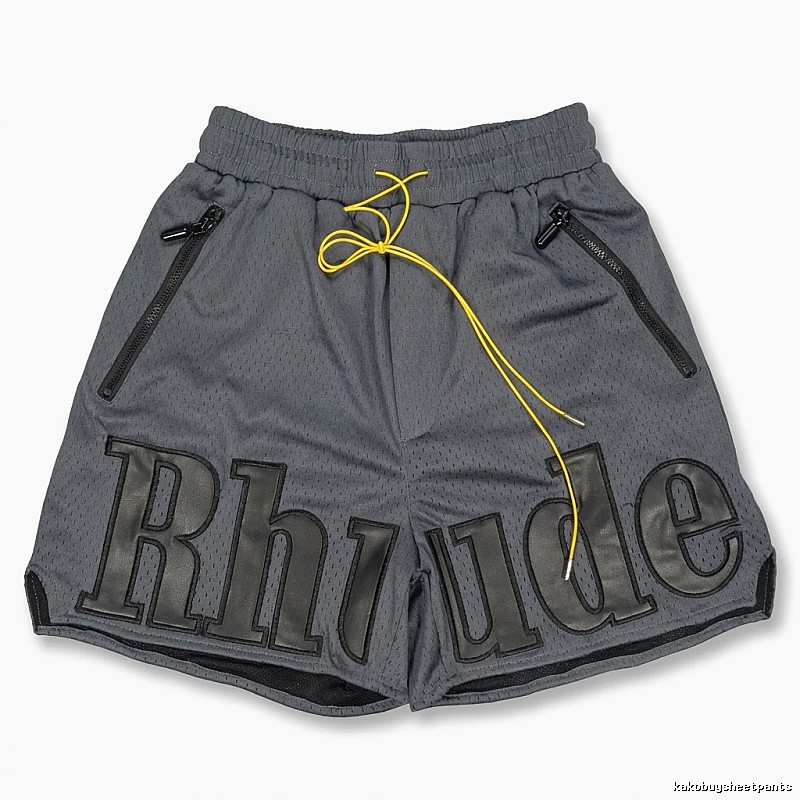 RHUDE sporty grey shorts
