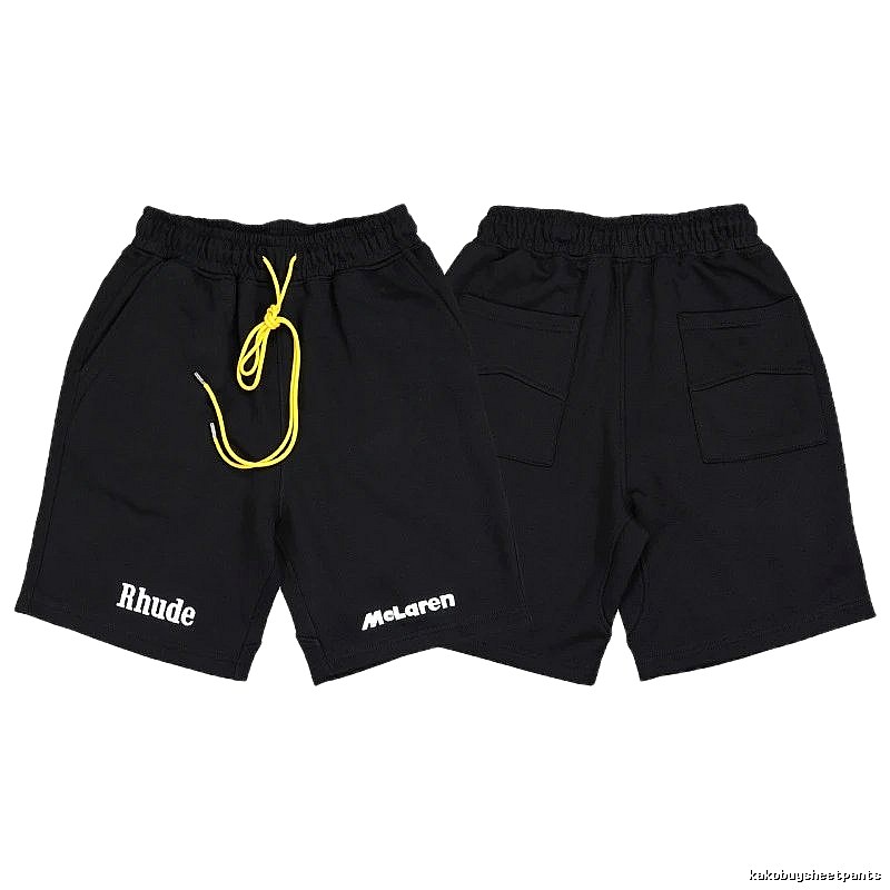 RHUDE Trendy and Cool Style Black Shorts