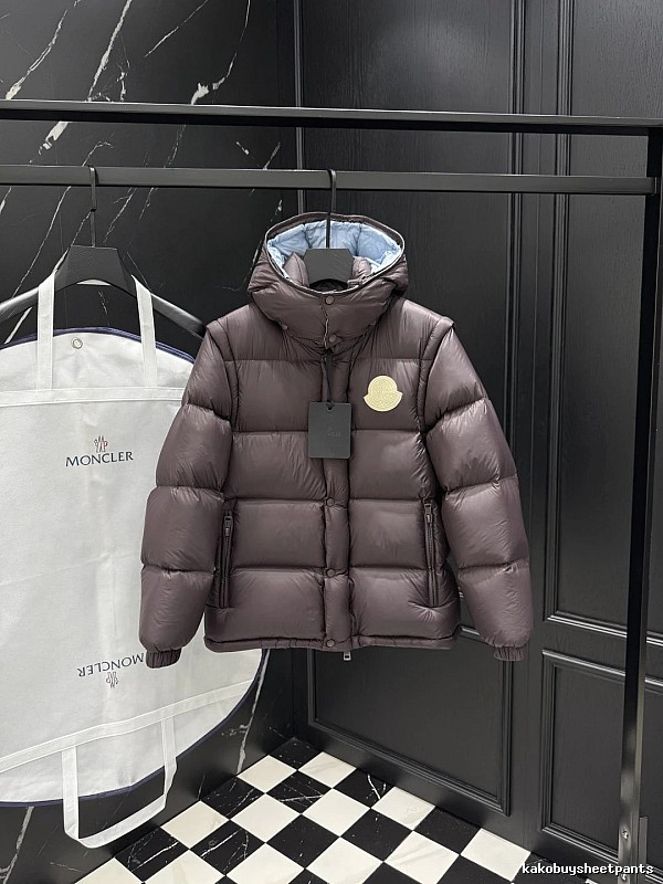 School Runs Kids Puffer Jacket by Moncler with Hooded Badge
