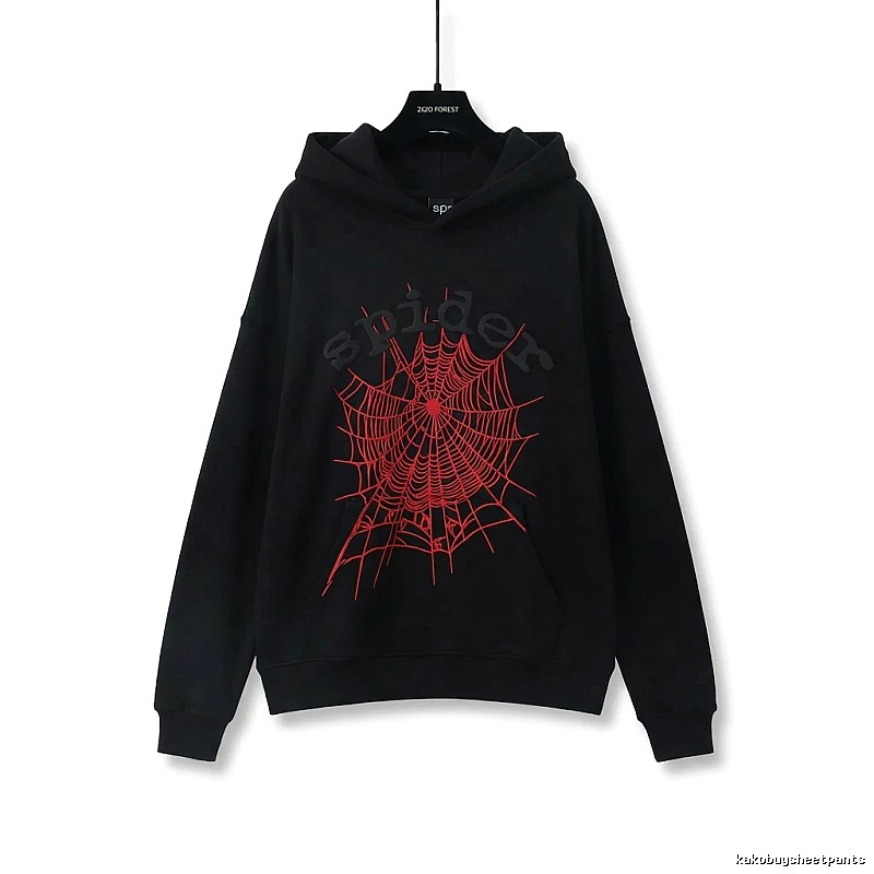 Sp5der cobweb - style black sweatshirt