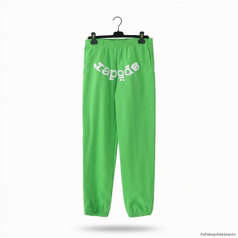 Sp5der Fluorescent Green Trendy Pants