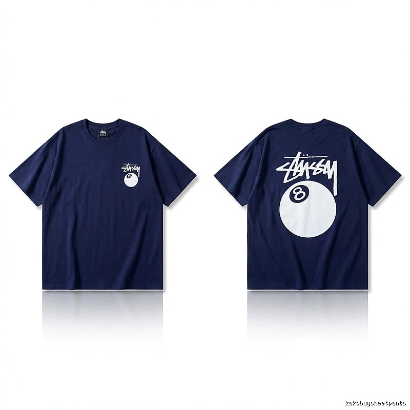 Stussy Billiards Element Minimalist Style T-shirt
