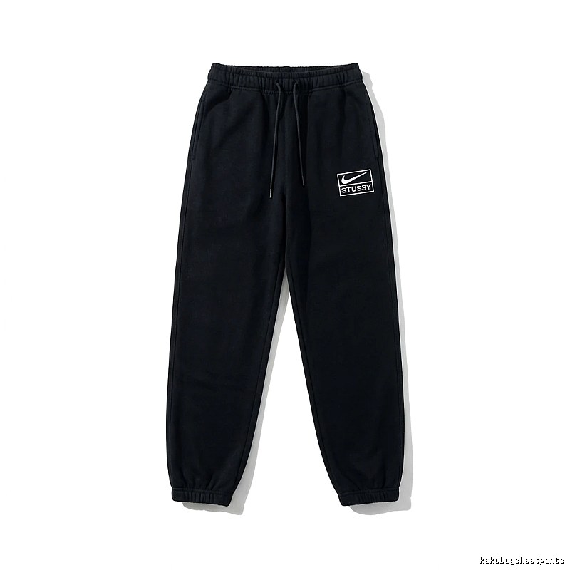 Stussy Co-branded Casual Black Sweatpants