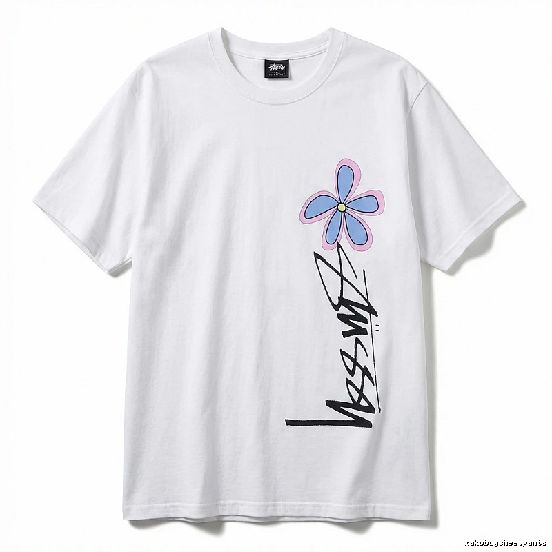 Stussy Floral Style White T-shirt