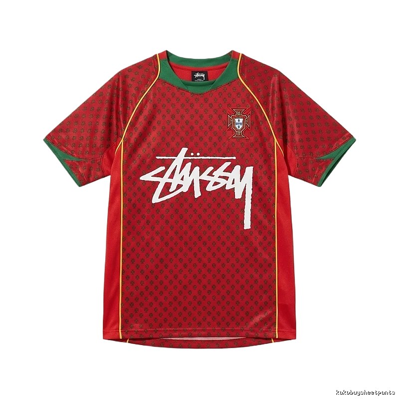 Stussy graffiti-style red short-sleeve