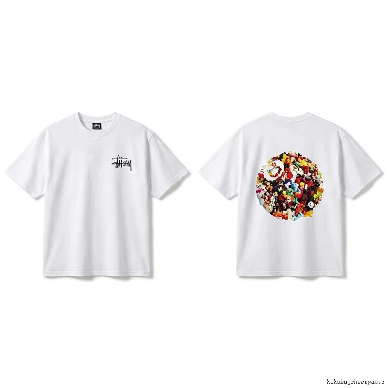 Stussy Graffiti Trendy White T-shirt