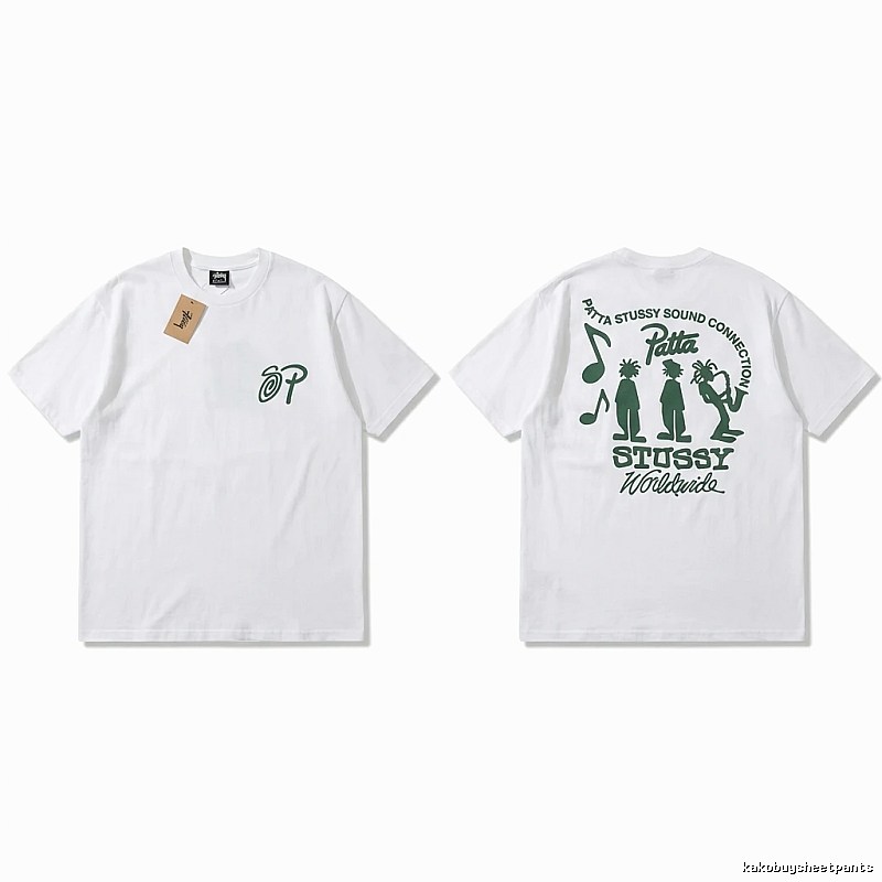 Stussy Music Print White T-shirt