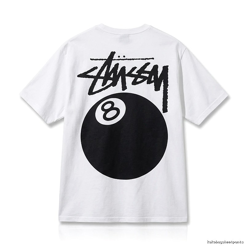 Stussy No.8 Ball White T-shirt