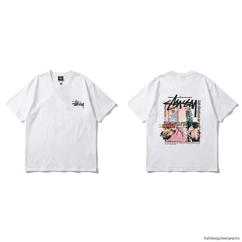 Stussy - printed casual white T - shirt