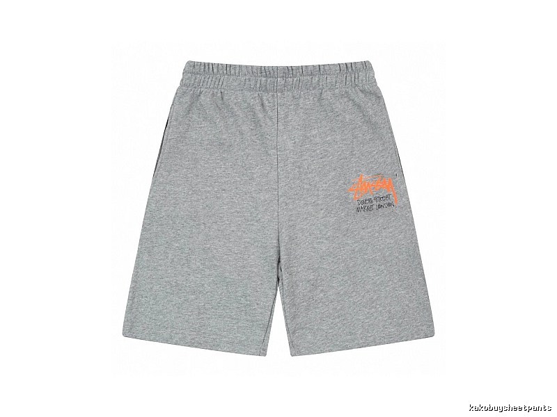 Stussy street-style grey shorts