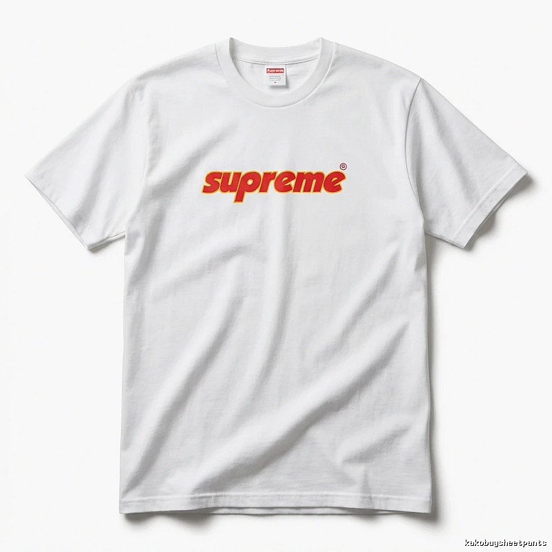 Supreme basic simple white T-shirt