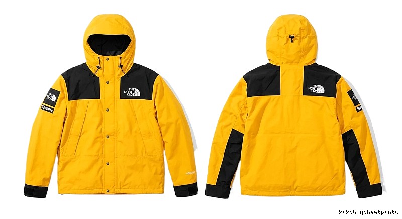 Supreme co-branded outdoor-style yellow coat