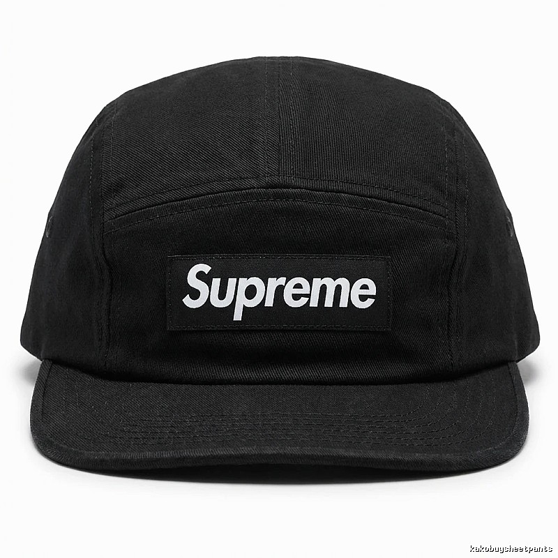 Supreme minimalist style black hat