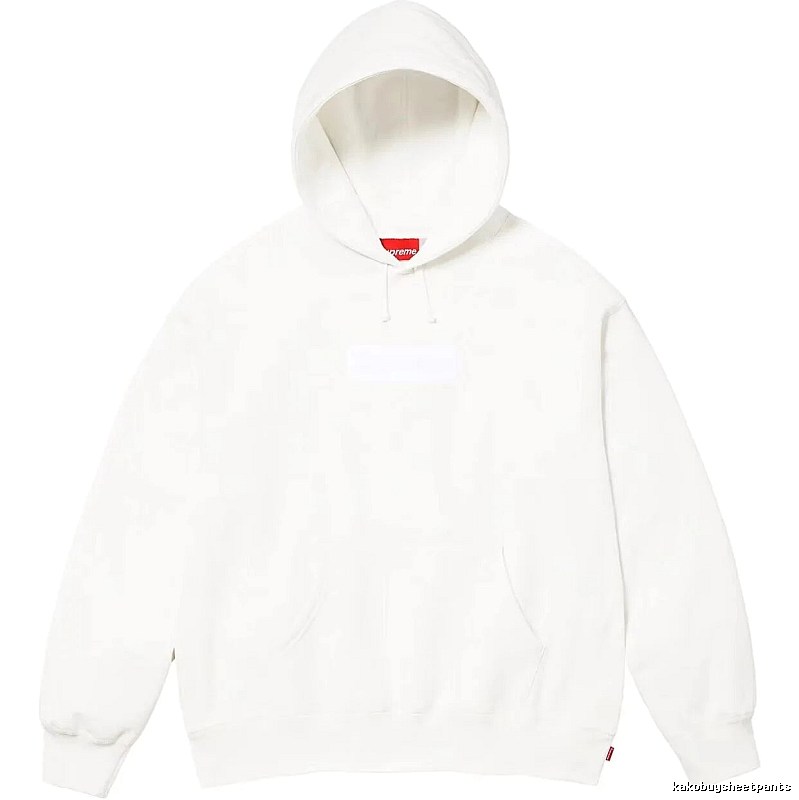 Supreme Monogram Logo hoodie Gray Red Oversized for Layered Styling