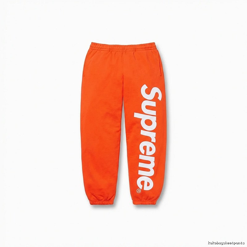 Supreme trendy brand orange sweatpants
