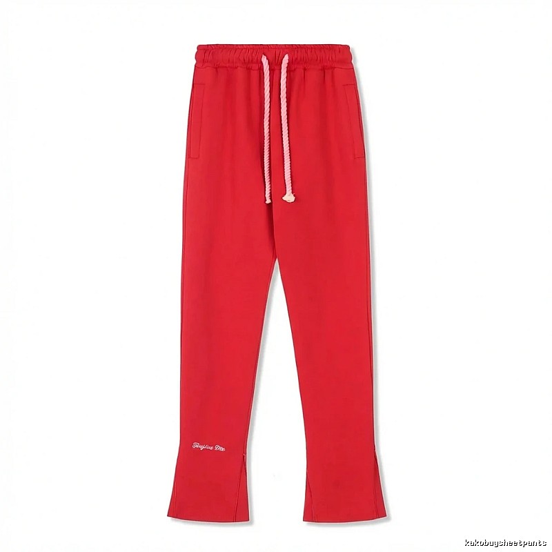SynaWorld casual-style red long trousers