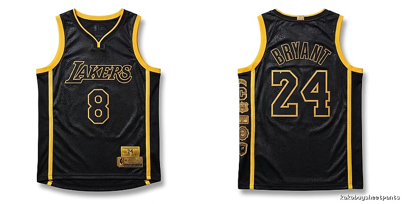 The No. 24 jersey of Kobe Bryant of the Los Angeles Lakers.