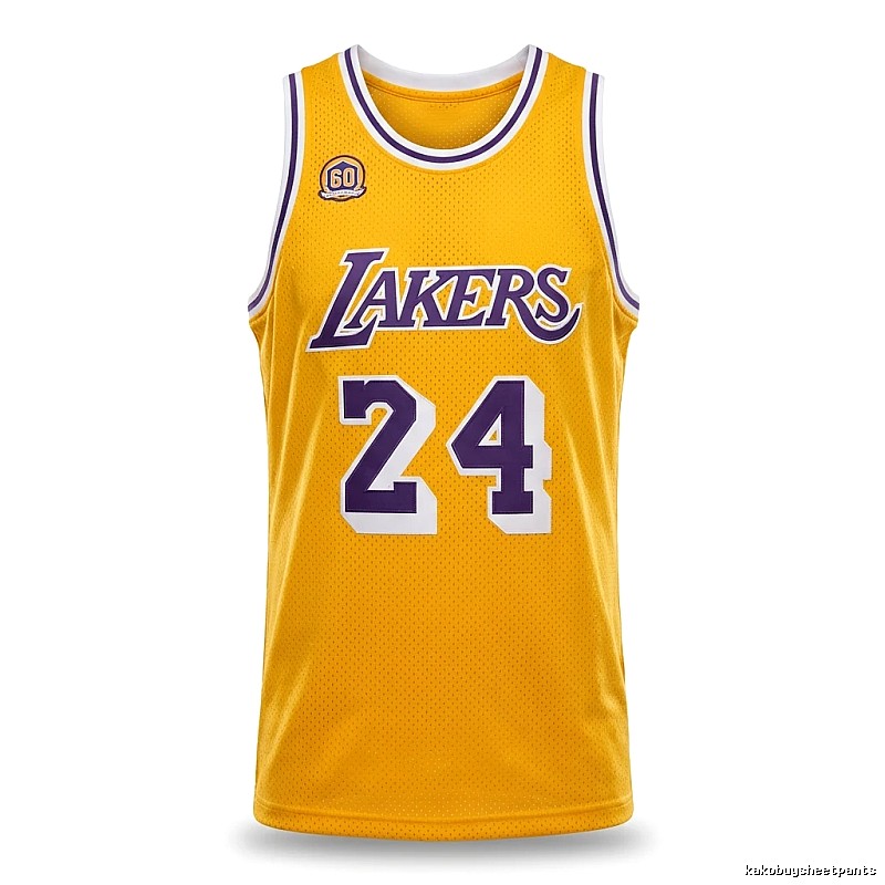 The No. 24 yellow jersey of the Los Angeles Lakers.