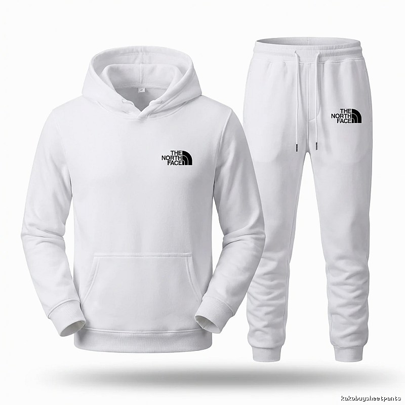 The North Face minimalist style white suit/set/outfit