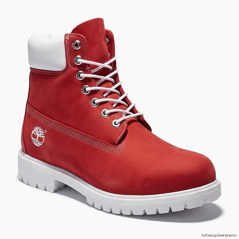 Timberland classic high-top red boots