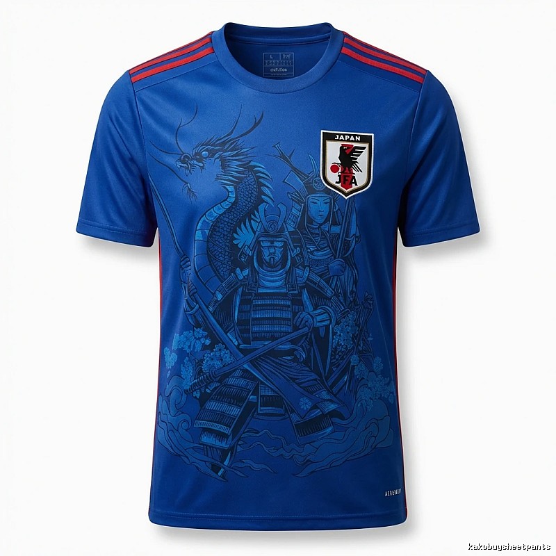 Tokyo Ghoul Samurai Dragon Pattern Blue T-shirt