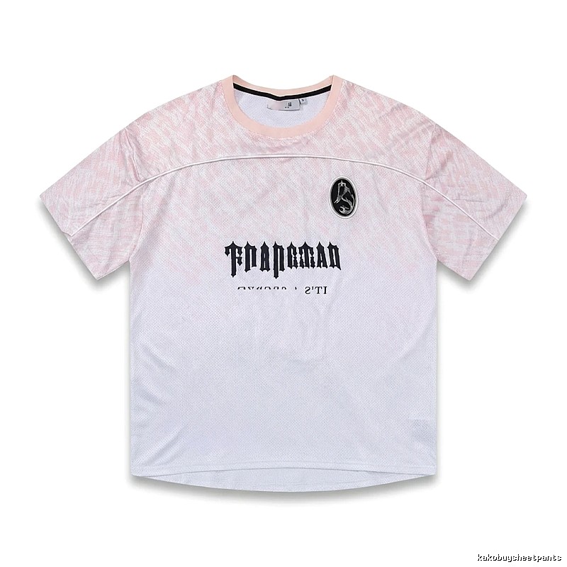 Trapstar Gradient Style Pink and White T-shirt