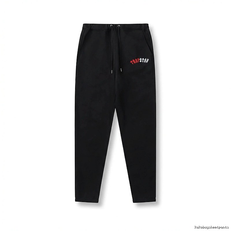 Trapstar minimalist style black sweatpants