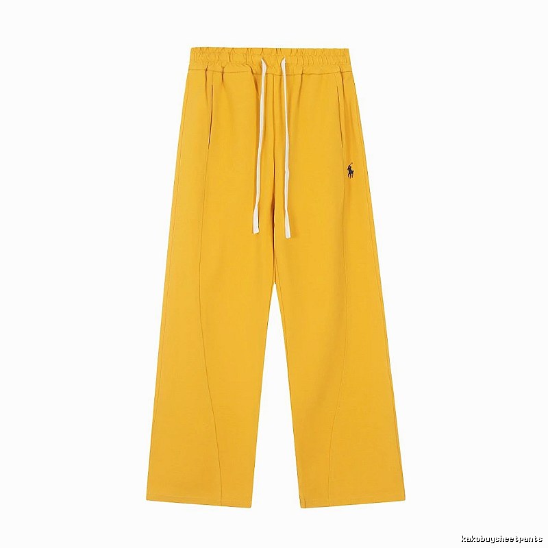 Travel Drawstring Straight Pants by RalphLauren - Mustard Yellow