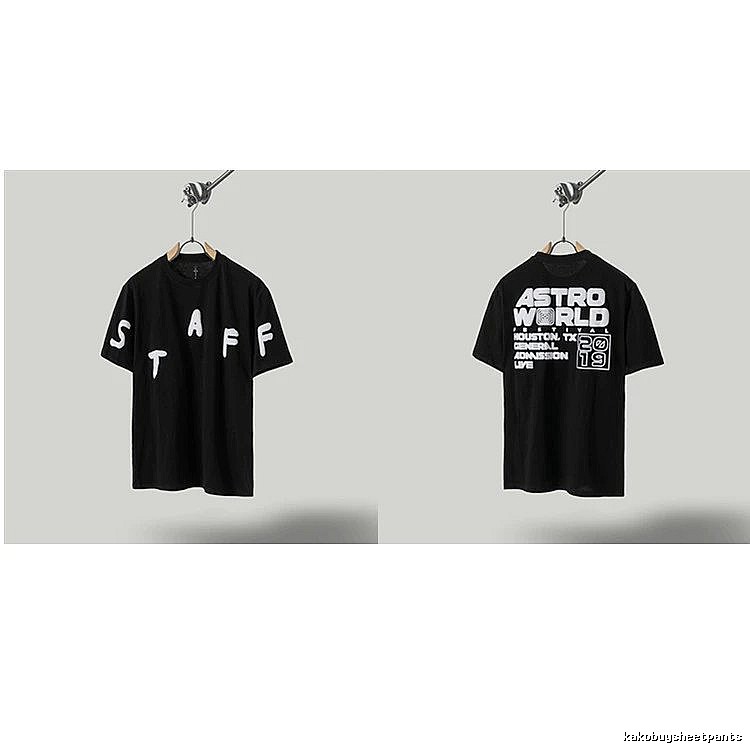 Travis Scott Astroworld Street Style Black T-Shirt