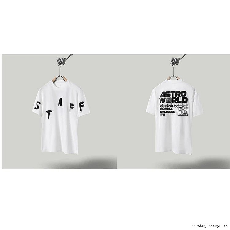 Travis Scott AstroWorld Street Style White T-Shirt