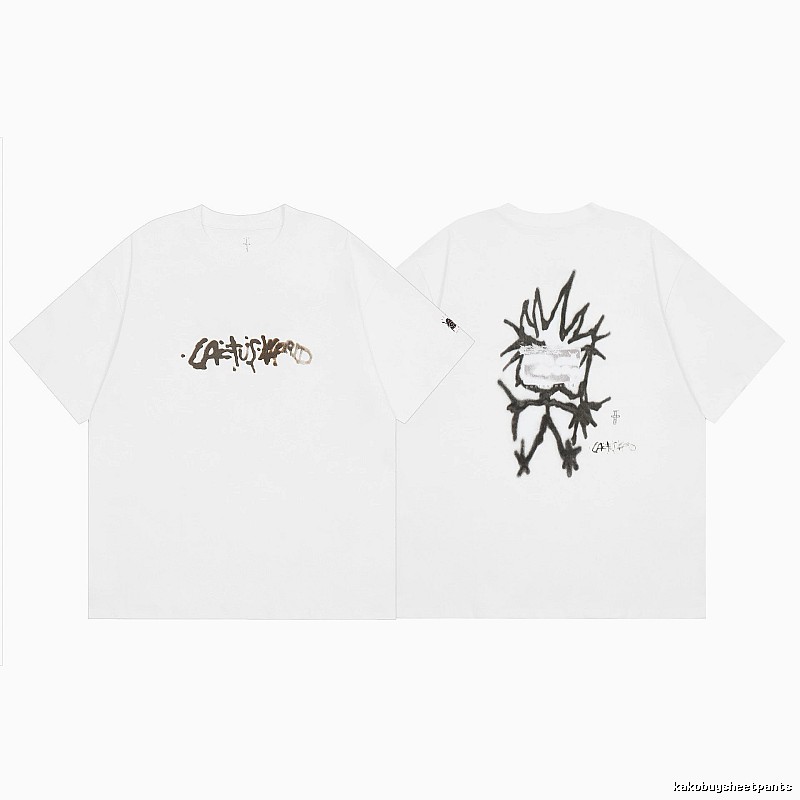 Travis Scott Gift Ready Graphic T-shirt Brown Travis Scott with Standout Detail