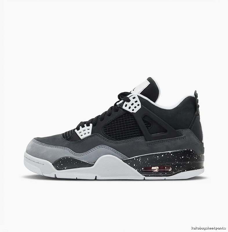 Trendy black and gray Jordan 4 shoes