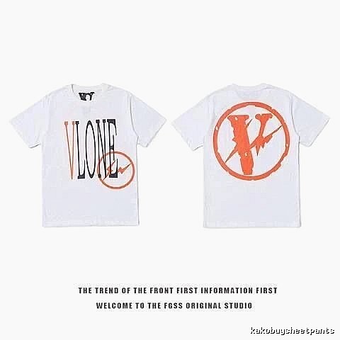 Vlone Logo Detail Logo T-shirt Black Purple Vlone with Functional Detail