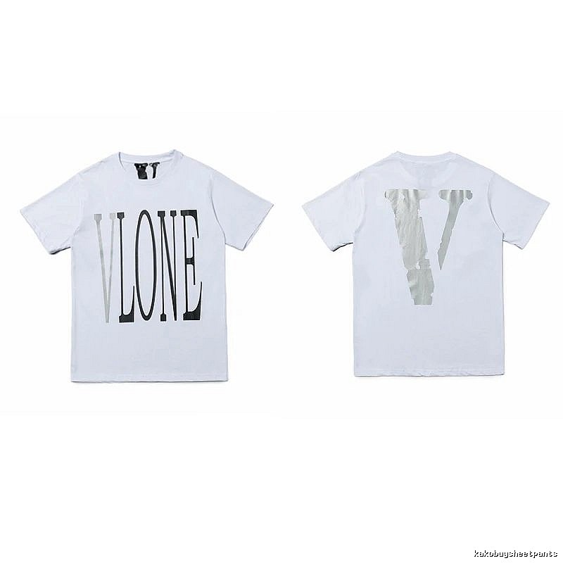 Vlone Patterned Logo T-shirt Black Purple Vlone with Signature Styling