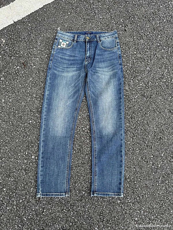 Washed Blue Modern Edit Straight Jeans