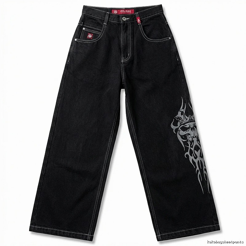 Y2K style black jeans